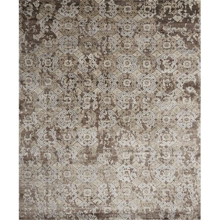 Loloi 7 ft. 9 in. x 9 ft. 9 in. Mirage Rectangular Shape Hand Knotted Area Rug- Walnut MIGEMK-03WA007999